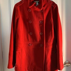 Red Esprit De Corp Coat size XL.